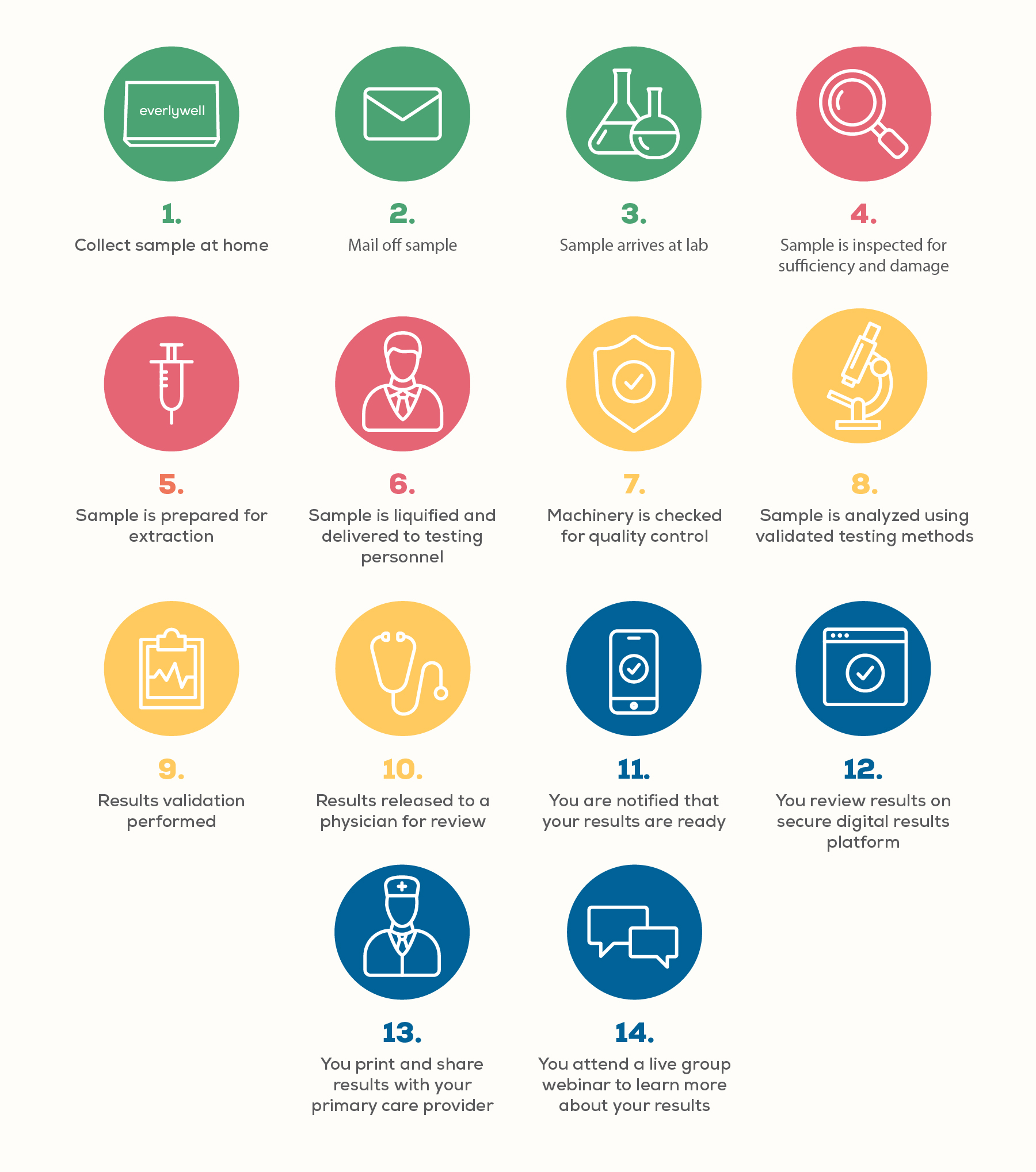 Life of a sample infographic