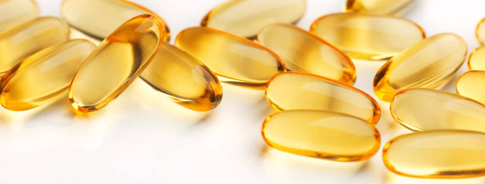 Fish oil supplements which may help reduce inflammation in the body