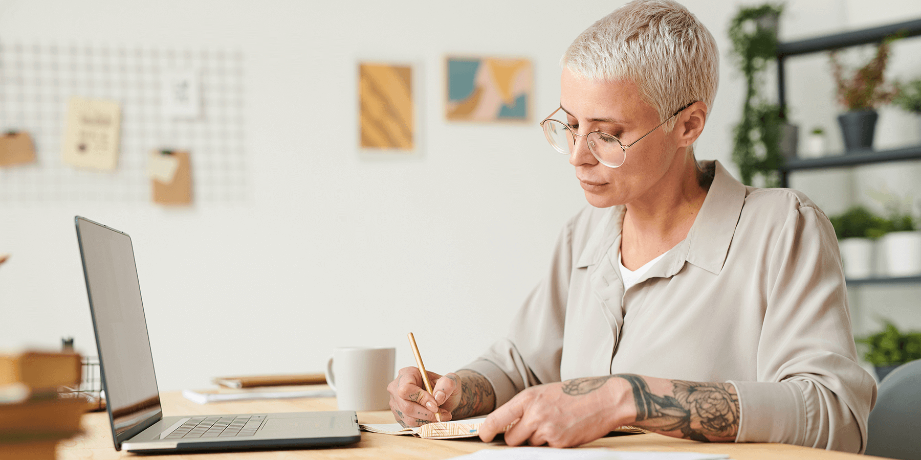 Woman reviewing checklist to prepare for doctor's appointment