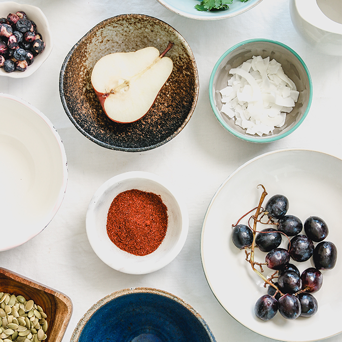 Spread of different foods that are common food sensitivities 