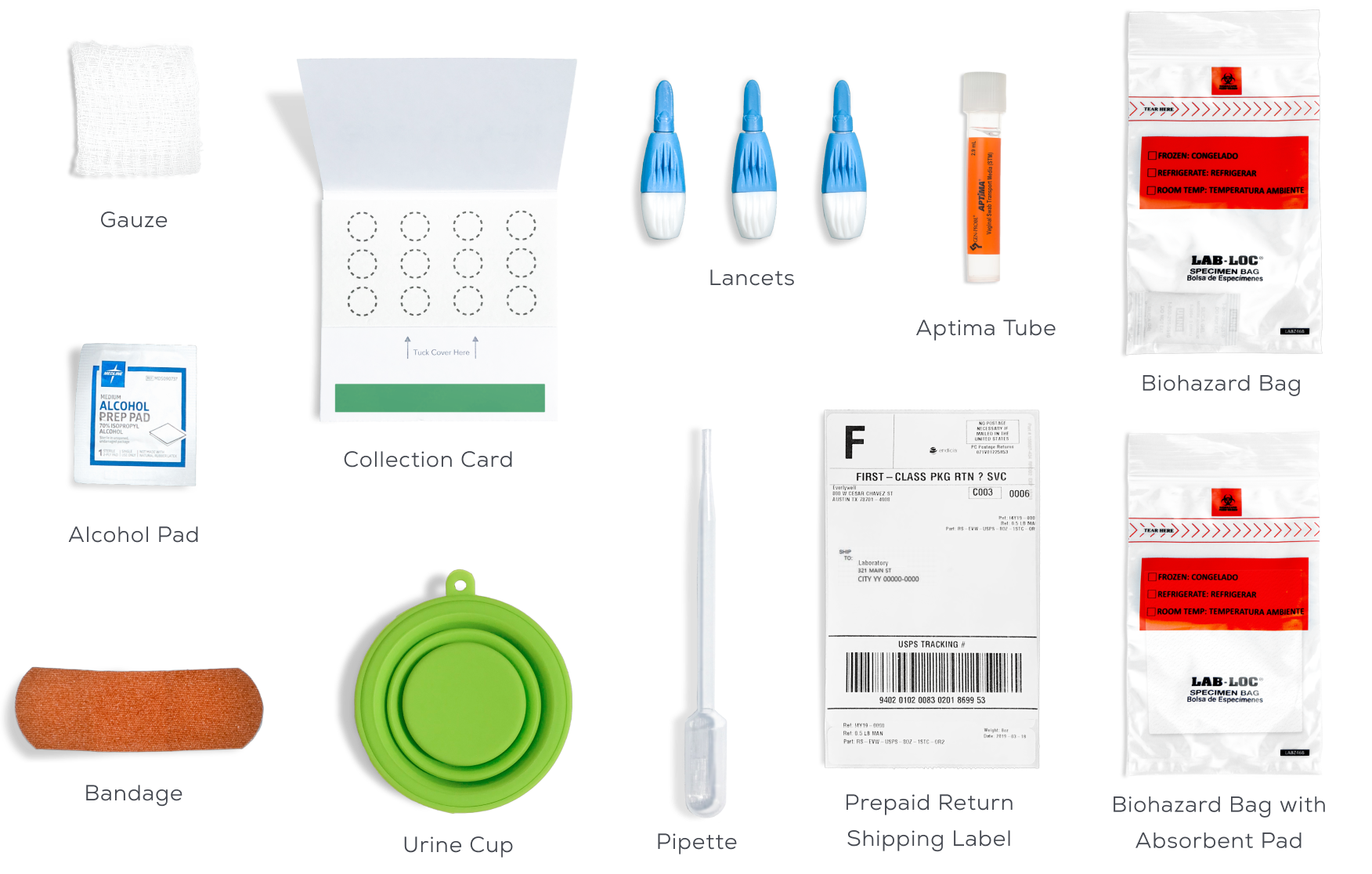 What's In The Box - Blood and Urine Test, Desktop STD